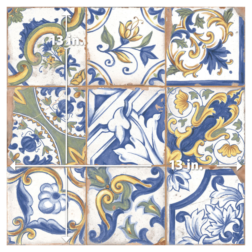 Kings Campania Amalfi 13 in. x 13 in. Ceramic Floor and Wall Tile
