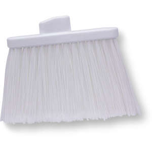 Carlisle, Sparta® OmniFit™, 12in, Color-Coded Flagged Broom Head, Polypropylene Bristles, White