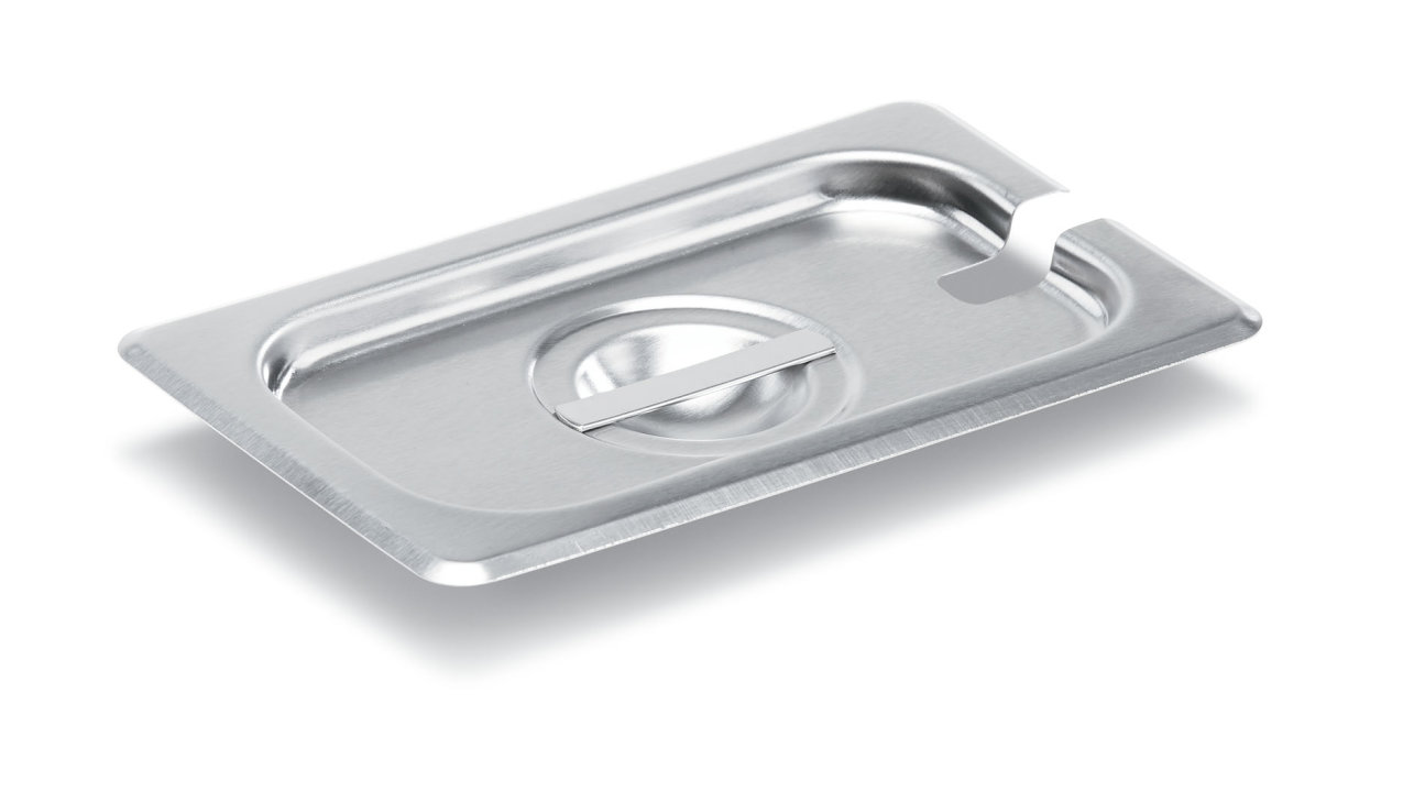 Ninth-size Super Pan V® slotted stainless steel cover