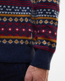Pullover Easdale Fair Isle Rundhalsausschnitt Navy