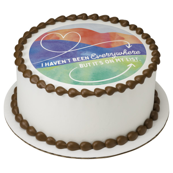 I Haven't Been Everywhere PhotoCake® Edible Image®