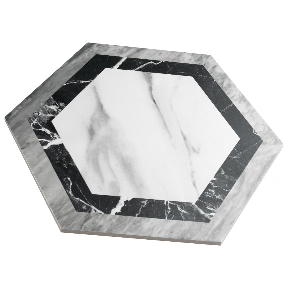Marbilia Hex Agra with Biotech 11 in. x 13 in. Porcelain Floor and Wall Tile