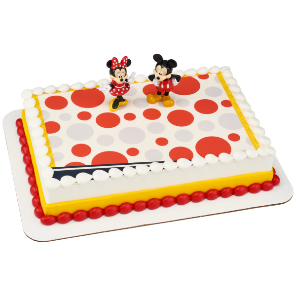 Mickey Mouse and Minnie Mouse PhotoCake® Edible Image® DecoSet® Background