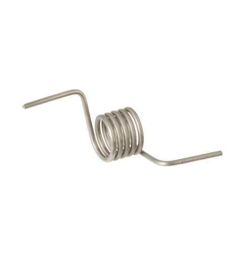 Refrigerator springs for articulating mullion on the left fresh food door