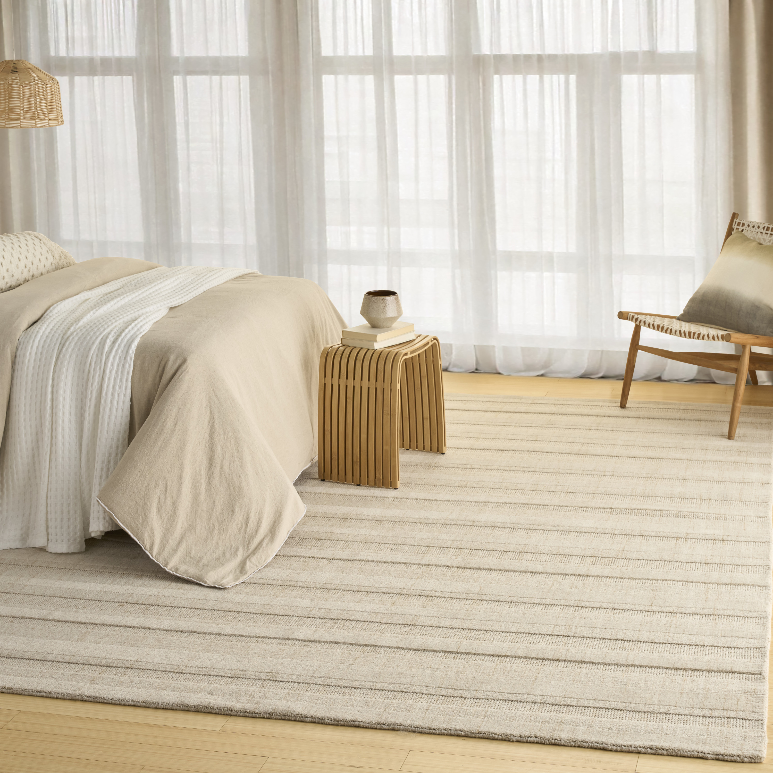 DKNY Pure Multi Weave 9'9" x 13'9" Camel Contemporary Indoor Rug