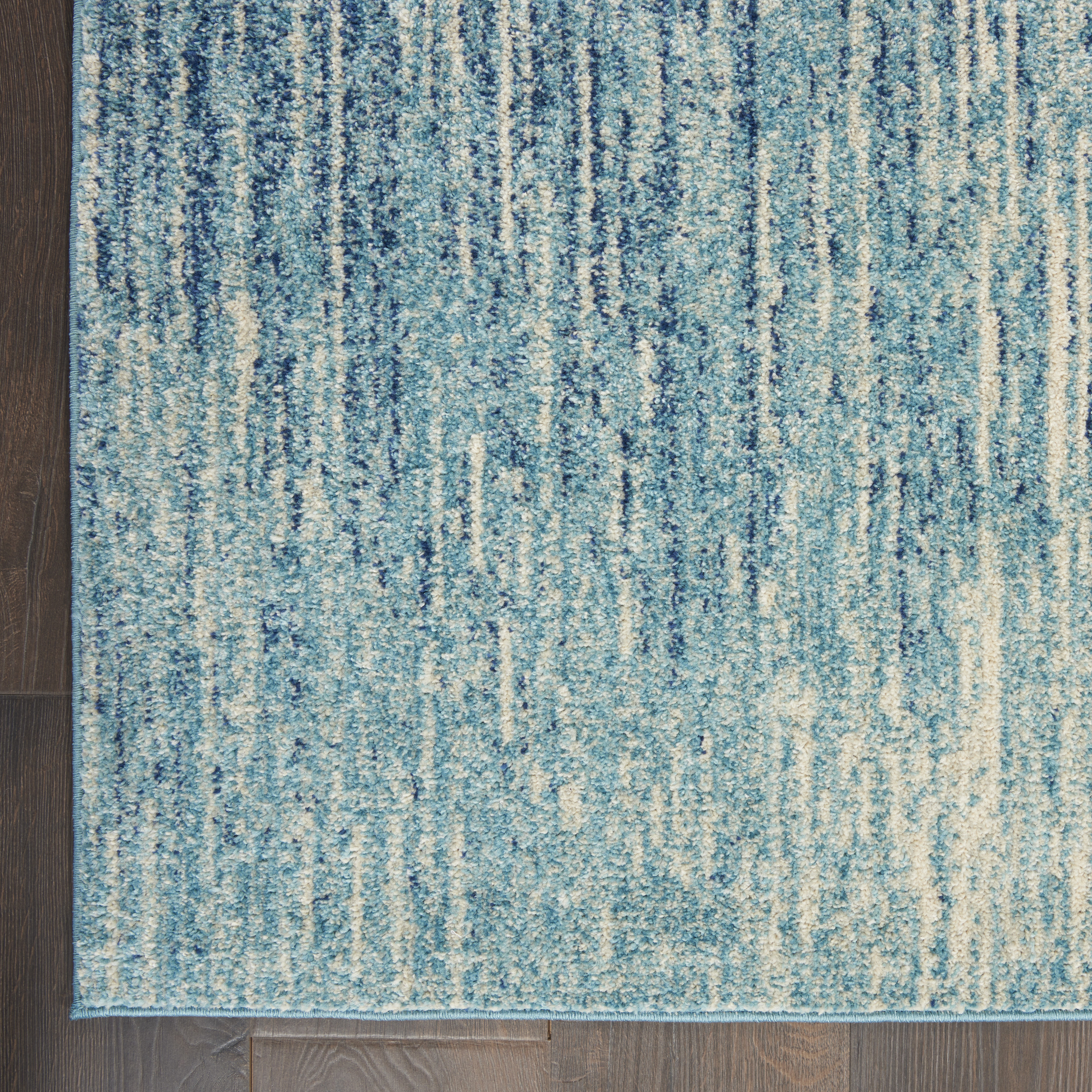 Nourison Passion 5'3" x 7'3" Navy Light Blue Modern Indoor Rug