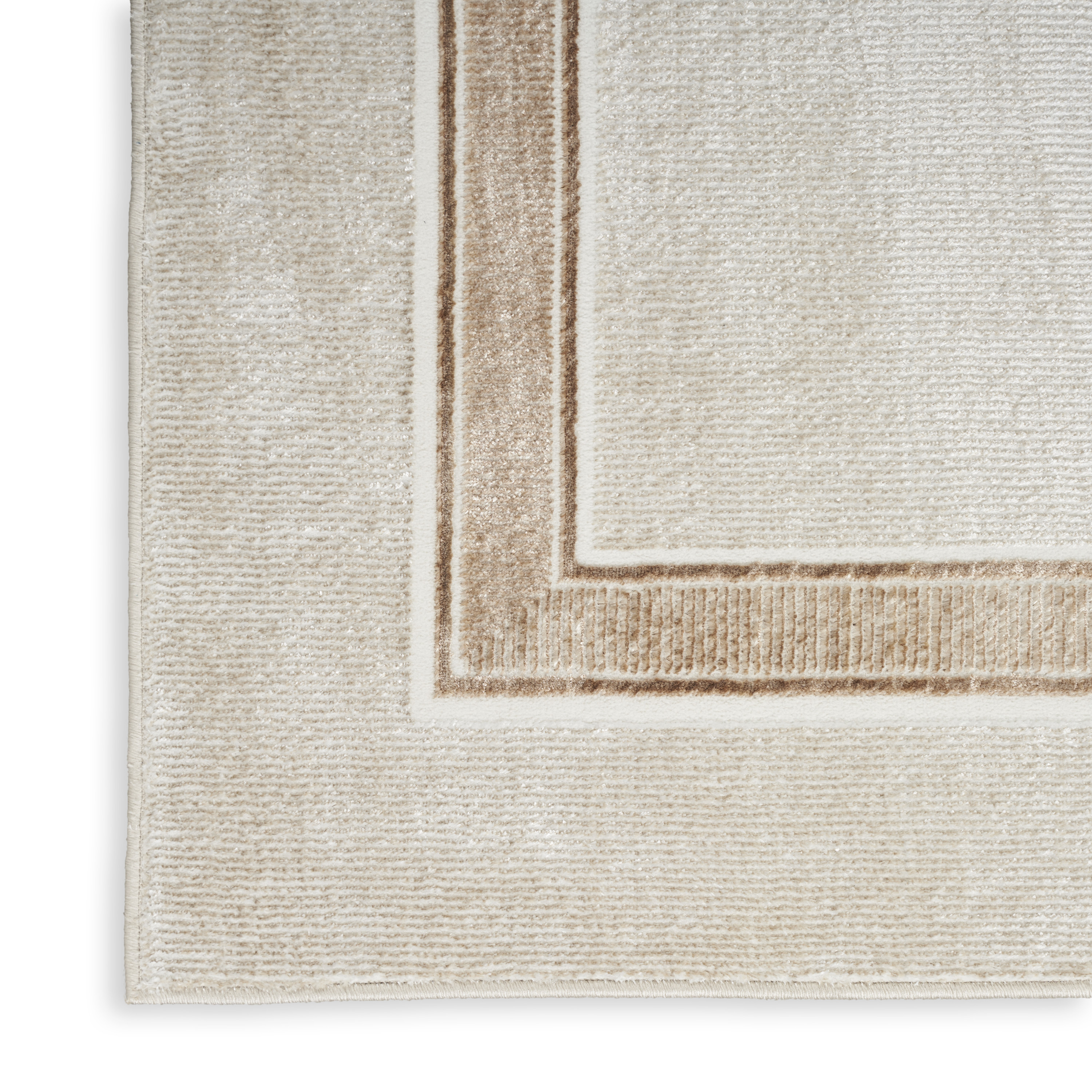 Nourison Glitz 3'11" x 5'11" Ivory Cream Contemporary Indoor Rug