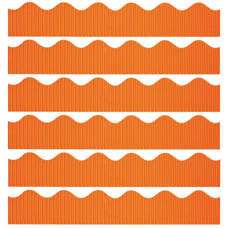 Decorative Border, Orange, 2-1/4" x 50', 6 Rolls