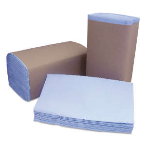 IFDW120, Cascades Pro, Tuff-Job, Folded Towel, S-Fold, 2 ply, Powder Blue
