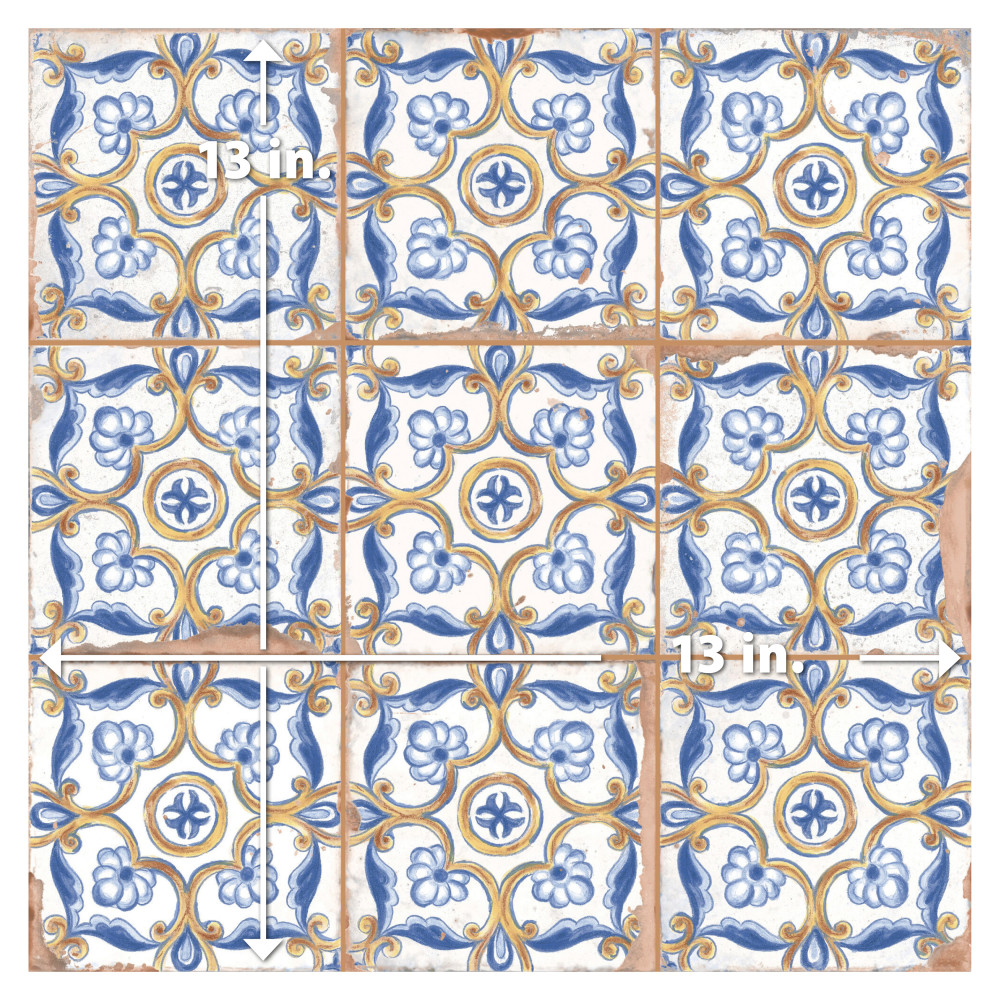 Kings Campania Atrani 13 in. x 13 in. Ceramic Floor and Wall Tile