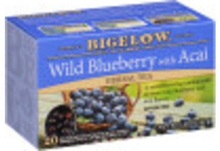 Wild Blueberry with Acai Herbal Tea - Case of 6 boxes-  total of 120 teabags