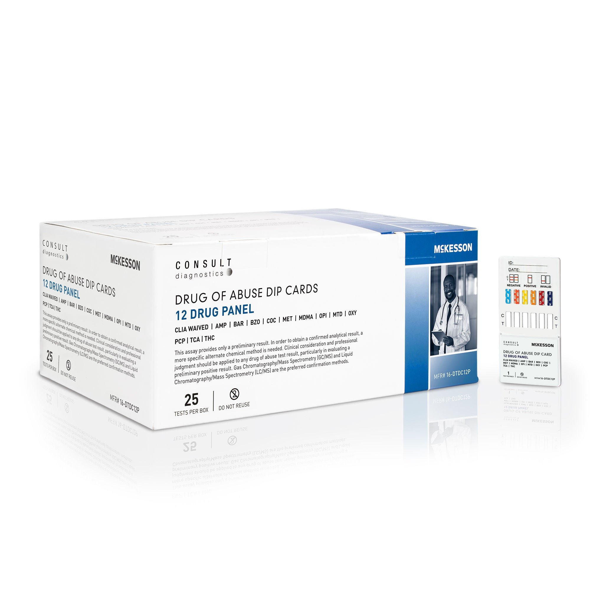 McKesson Consult™ 12-Drug Panel with Adulterants Drugs of Abuse Test Kit