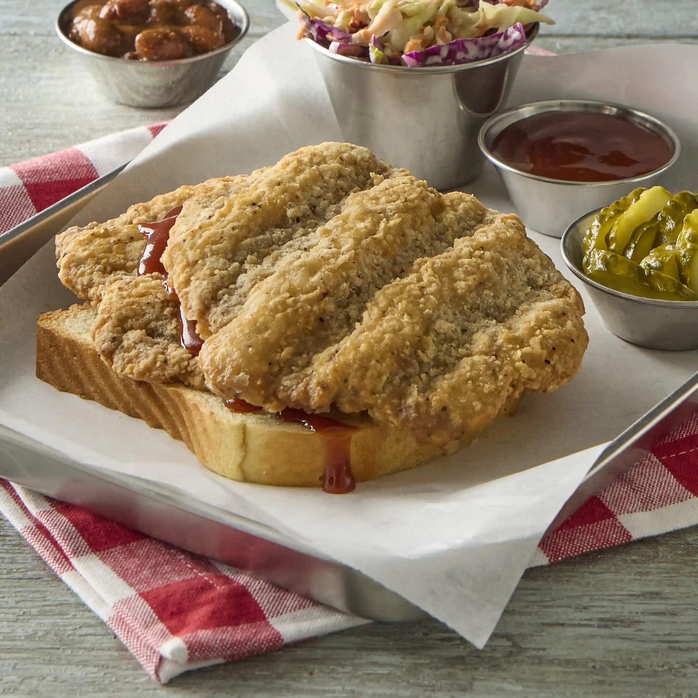 AdvancePierre™ Blue Label Raw Breaded Texas Style Country Fried Beef Steak Fritters_image_2