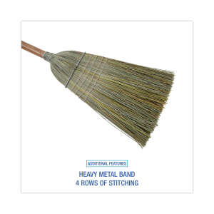Boardwalk, 8in, Warehouse Broom, 56in Overall Length, Corn Bristles, Natural