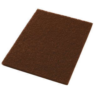Hillyard, Trident® Stripping Rectangular Floor Pad, 14"x24, Brown