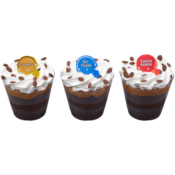 Football Helmet Cupcake Rings