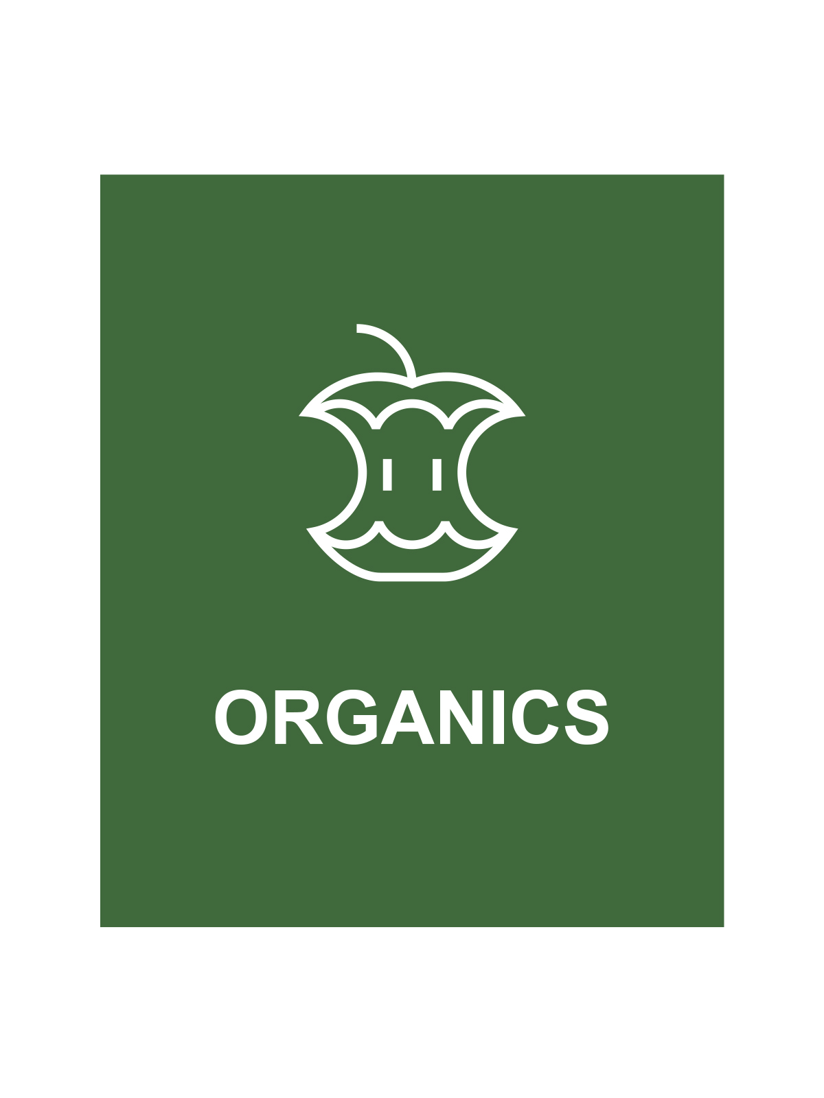 SPECTRUM – Single – Sign – Organics – Green-White