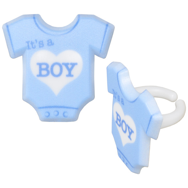It's a Boy Cupcake Rings