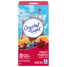 Crystal Light Fruit Punch Drink Mix, 6 ct Pitcher Packets