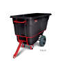 Rubbermaid Commercial, BRUTE Heavy Duty, Towable Tilt Truck, 27 cu ft, Black