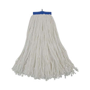 Boardwalk, Lie-Flat Rayon Cut-End Wet Mop Head with 1" Headband, 16 oz, White
