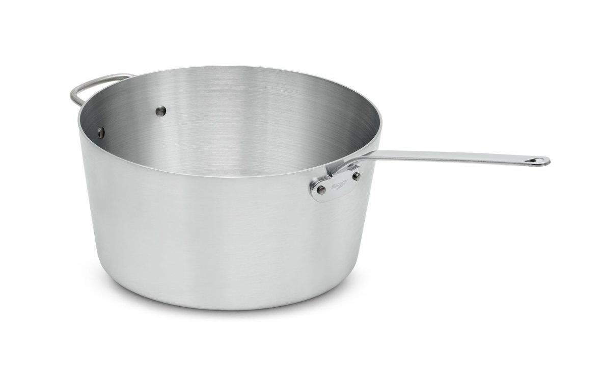 2 ¾-quart Wear-Ever® tapered aluminum saucepan with natural finish and plated handle