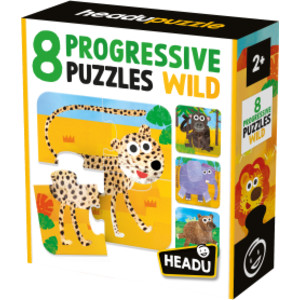 8 Progressive Puzzles, Wild Animals