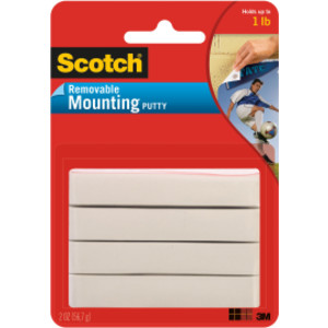 Mounting Putty, Removable 2 oz., White