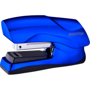 Flat Clinch Stapler, 40 Sheets, Metallic Blue