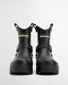 Elley Harness Wellington Boots Black