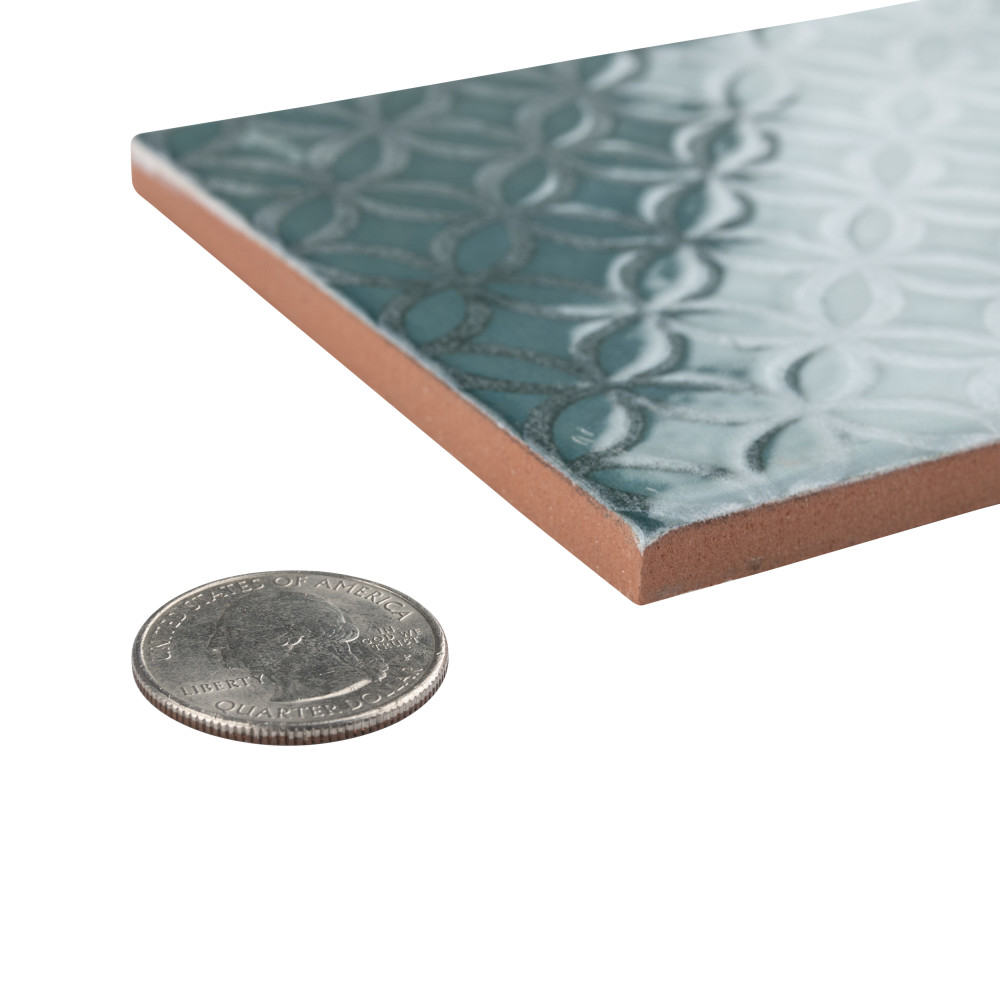 Camden Decor Emerald 4 in. x 8 in. Ceramic Wall Tile