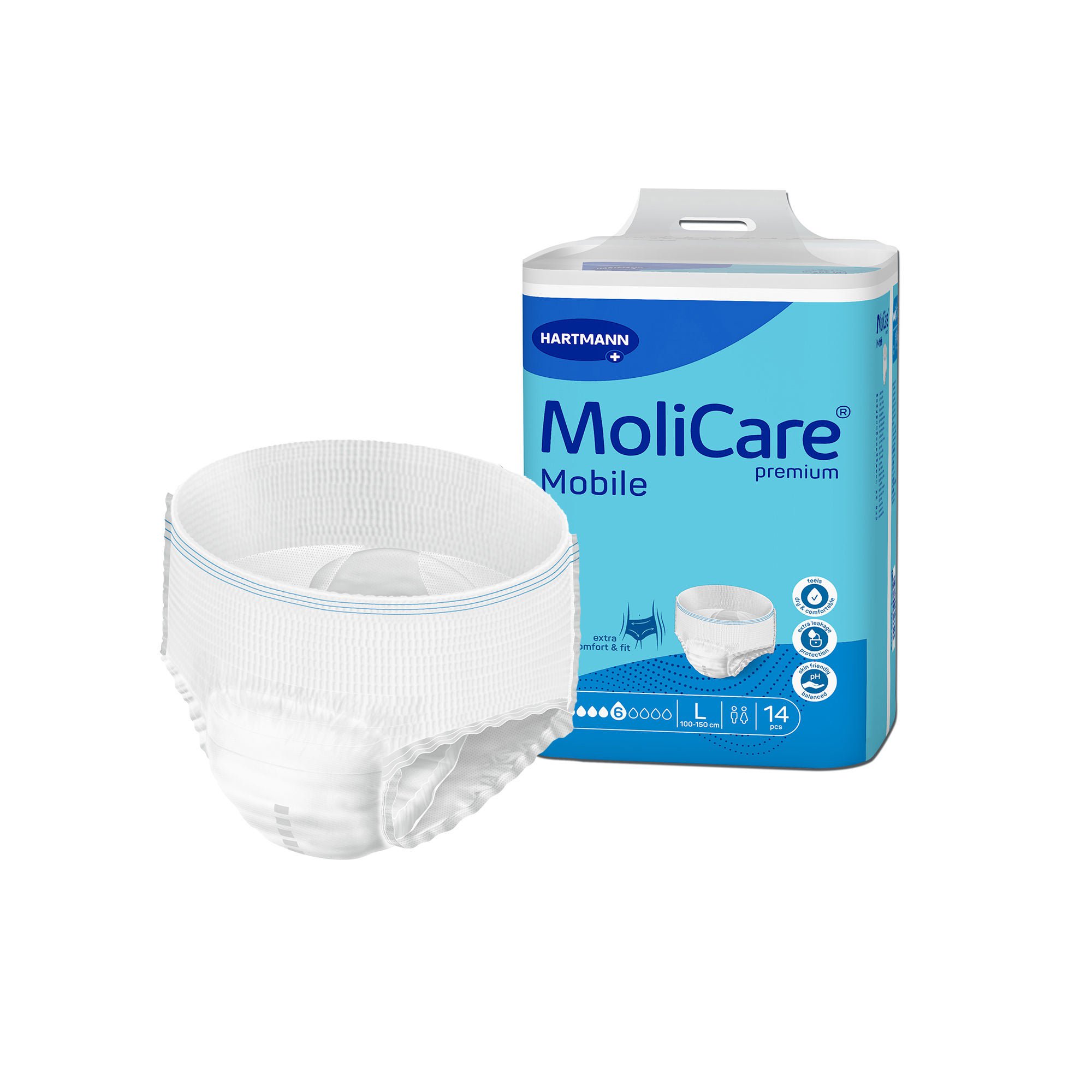 MoliCare Premium Mobile 6D Incontinence Underwear for Adults, Large