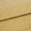Mustard-yellow fabric with dense small white dot clusters; folded once across the center and lying flat as a close-up textile sample under neutral studio lighting.