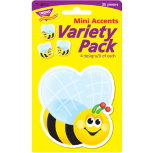Bees Mini Accents Variety Pack, 36 Count