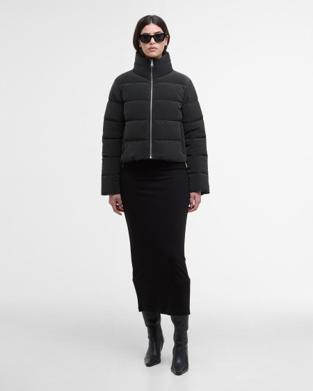 Pufferjacke Hudson Faux-Velvet