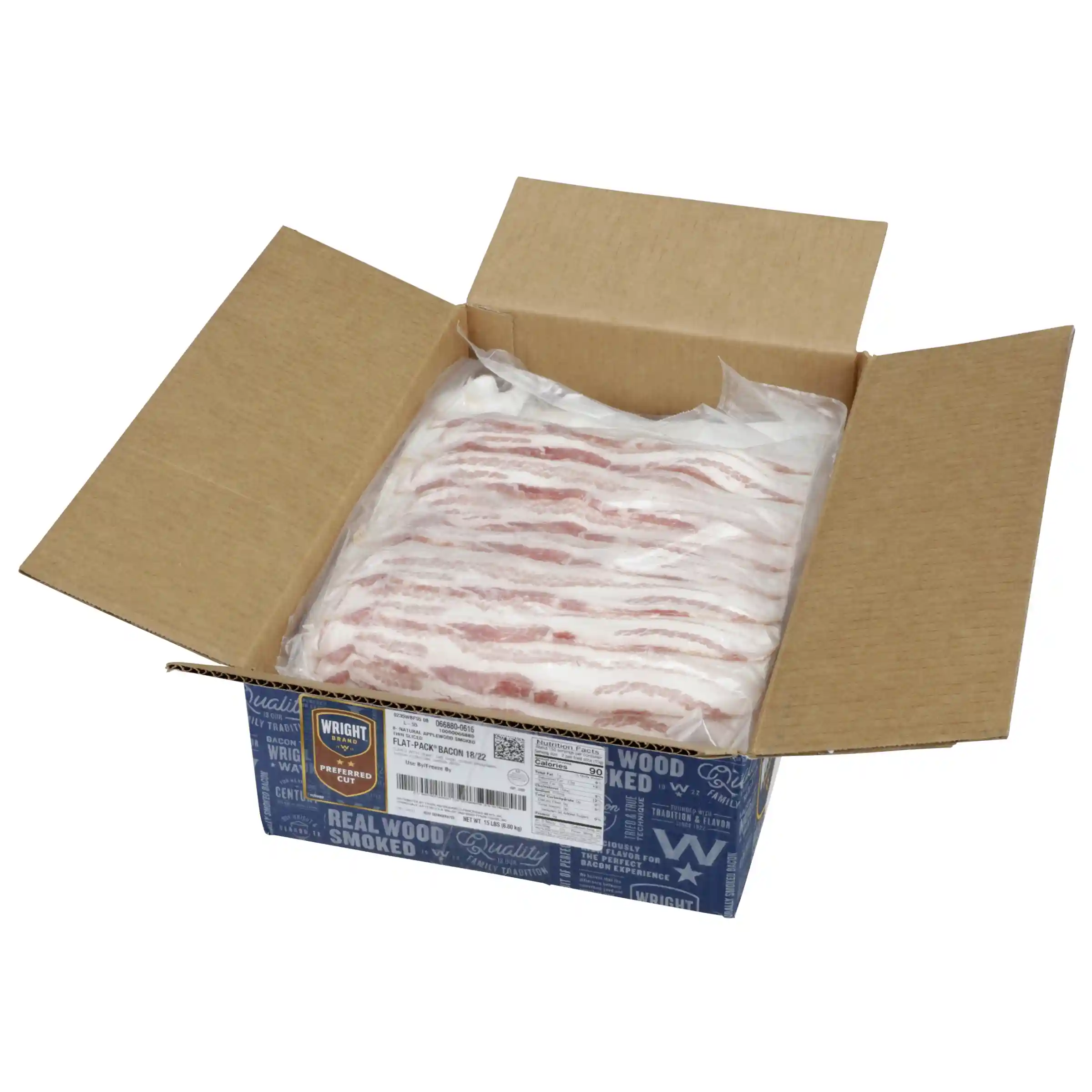 Wright® Brand Applewood Smoked Thin Sliced Flat-Pack® Bacon_image_4