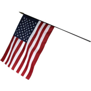 Empire Brand U.S. Classroom Flag with Staff, 16" x 24"
