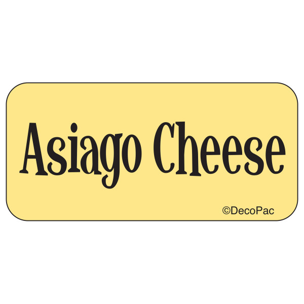 Asiago Cheese Label PhotoCake® Edible Image® Merchandising Label