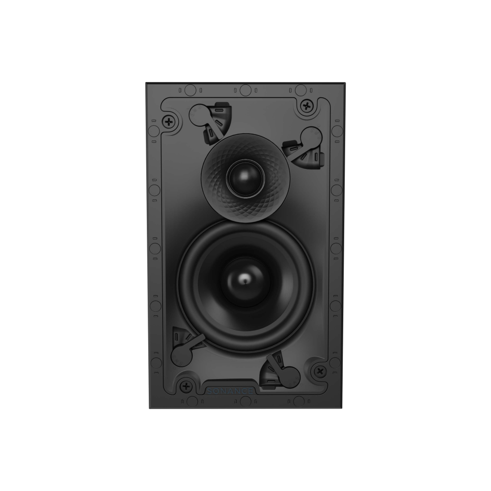 VX42 4" RECTANGLE IN-WALL SPEAKER W/ WHITE MICRO TRIM GRILLE (1 EACH)