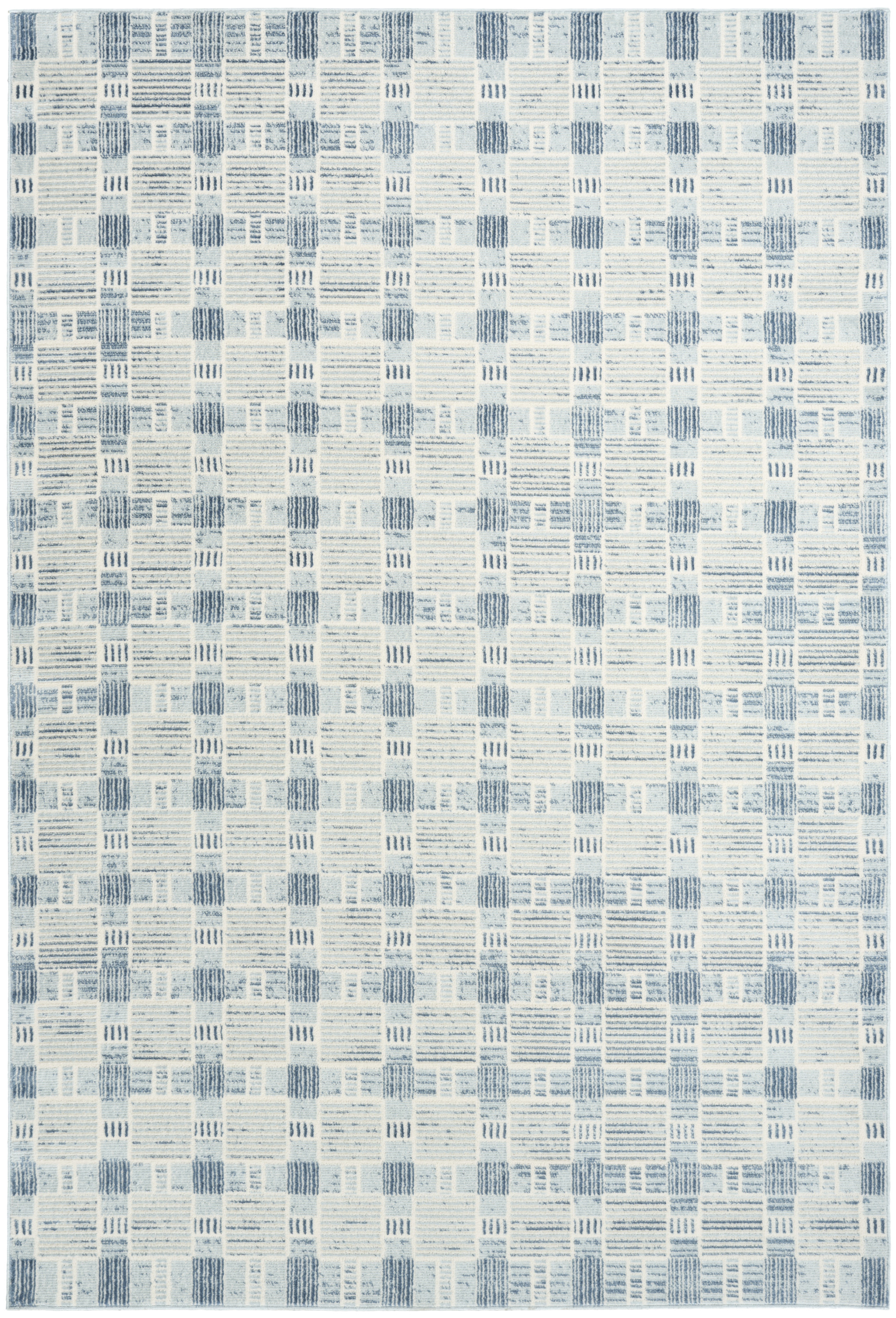 Nourison Nordic 5' x 7' Blue Modern Indoor Rug