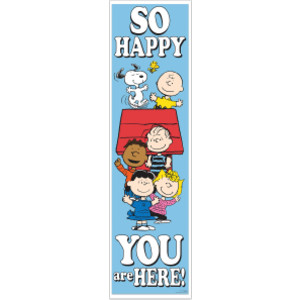 Peanuts&reg; So Glad You Are Here! Banner - Vertical