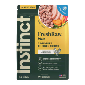 Raw Frozen Chicken Bites Dog Food