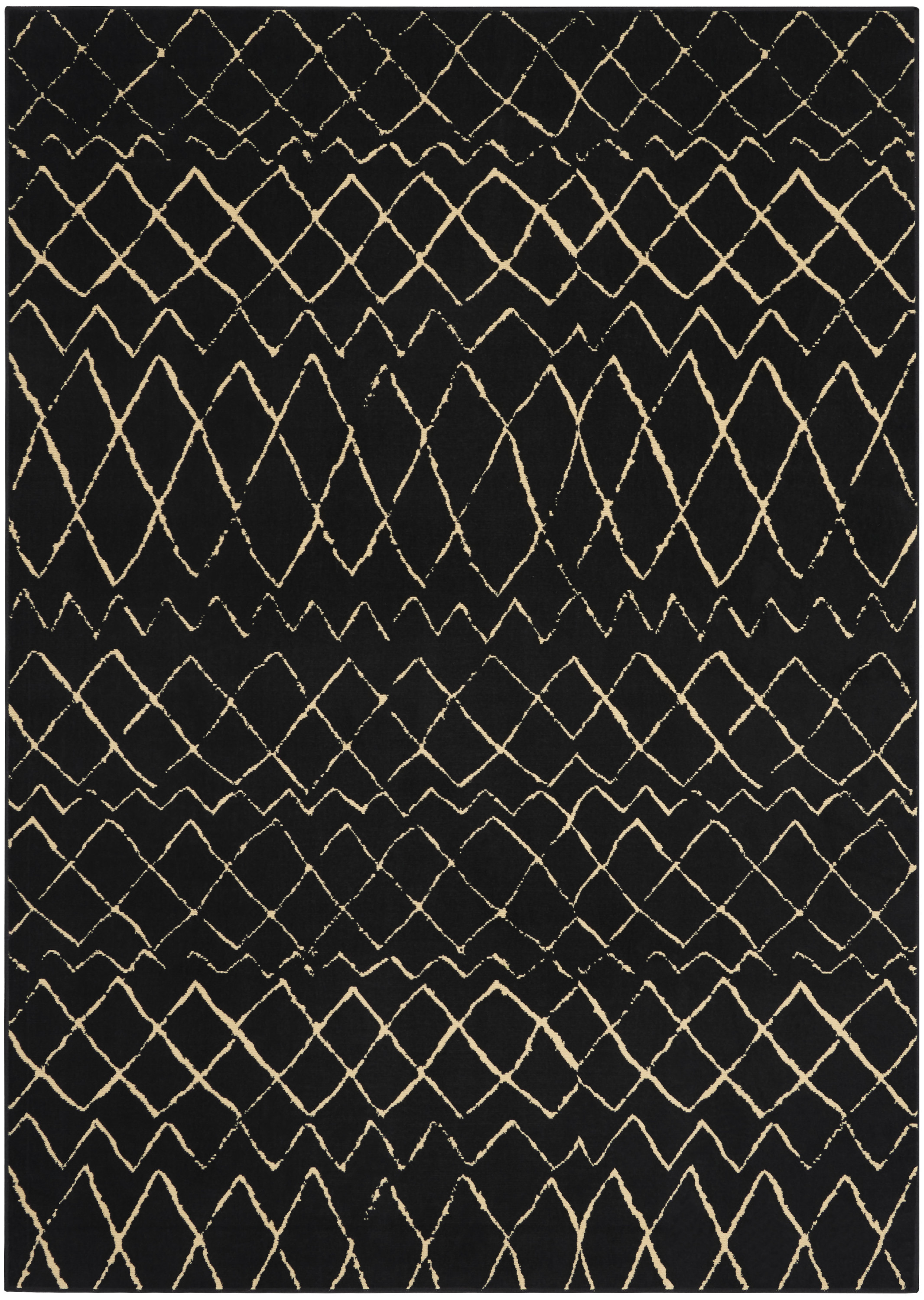 Nourison Grafix 6' x 9' Black Bohemian Indoor Rug