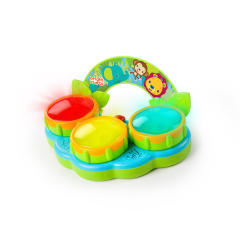 Bright Starts Safari Beats Musical Drum Toy with Lights, Ages 3 Months +, Infant and Toddler, Unisex - image 3 of 7