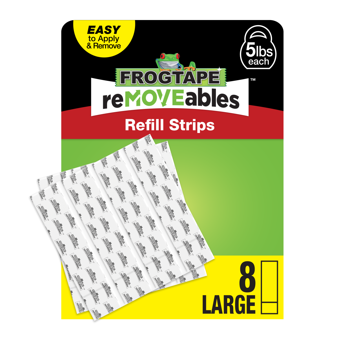 FrogTape reMOVEables<sup>®</sup> Large Refill Strips Primary Product Image