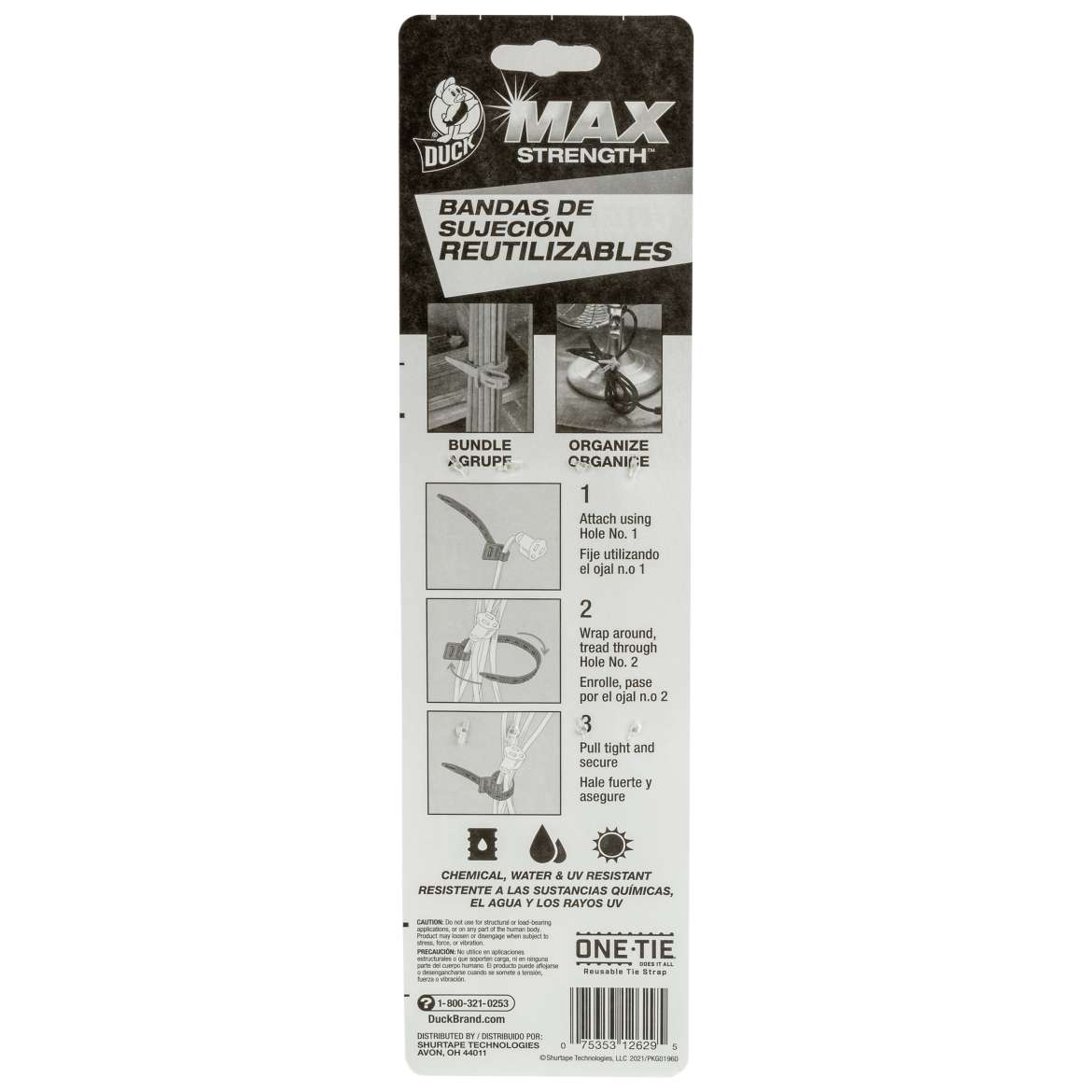 Duck Max Strength™ Reusable Tie Straps