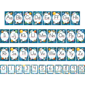 Outer Space Crew Alphabet Bulletin Board