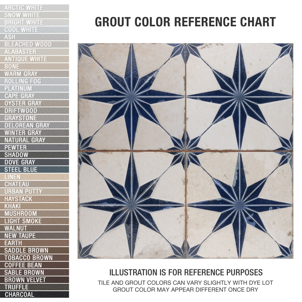Kings Star Luxe Blue 17-5/8 in. x 17-5/8 in. Ceramic Floor and Wall Tile