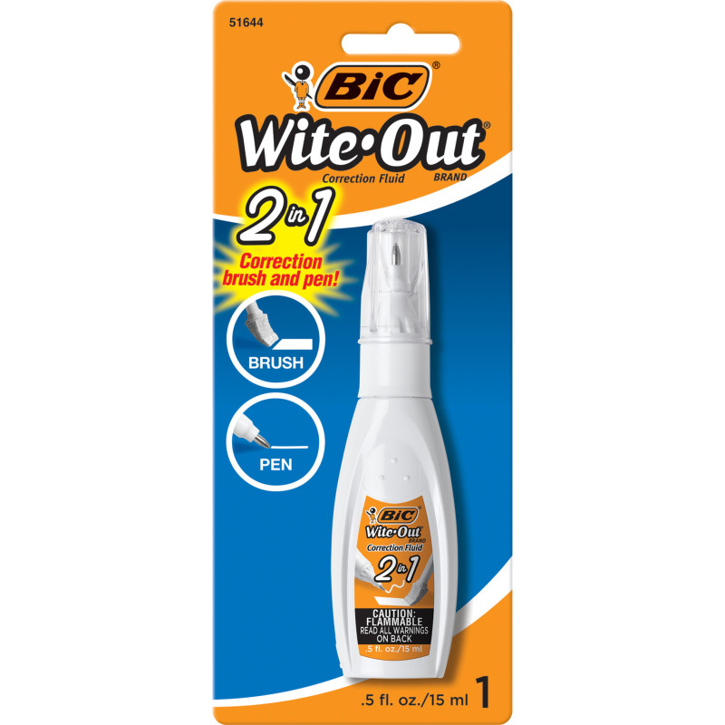 Wite-Out+2+In+1+Correction+Fluid%2C+15+Ml+Bottle%2C+White
