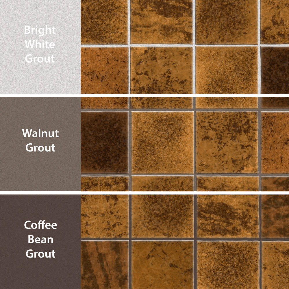 Menorca Rust 4 in. x 4 in. Ceramic Wall Tile